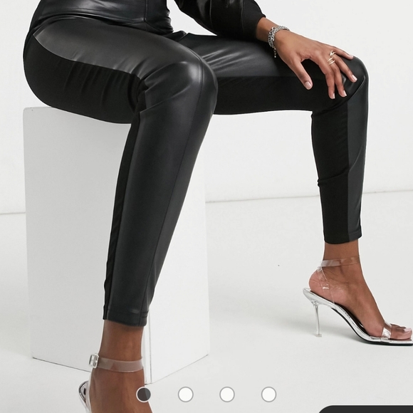 River Island Black Leggings Size 16R - Picture 1 of 4